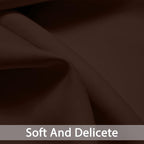 Yakamok Blackout Room Darkening Insulated Grommet Panels Window Curtains with 2 Tie Backs (Set of 2, Chocolate Brown, 52 x 96 Inch)