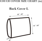 Couch Cushion Covers Sofa Covers Couch Covers for Sofa Pet Friendly Universal Sofa Covers Washable Stretch Slipcovers for Sectional Sofa (Texture Gray,Back Cover L)