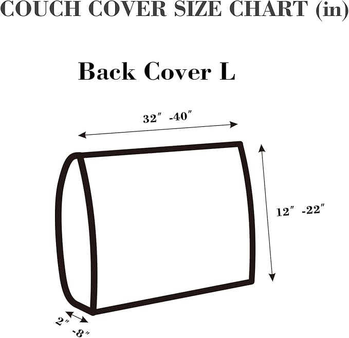 Couch Cushion Covers Sofa Covers Couch Covers for Sofa Pet Friendly Universal Sofa Covers Washable Stretch Slipcovers for Sectional Sofa (Texture Gray,Back Cover L)