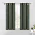 NICETOWN Shack Blackout Curtains 54 inches Long, Thermal Insulated and Privacy Room Darkening Drape Panels for Boy's Guest Room Door Small Short Window (Dark Mallard, 2 Panels, W42 x L54 -Inch)