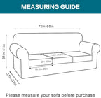 Turquoize 4 Piece Sofa Covers for 3 Cushion Couch Sofa Slipcover Soft Couch Cover for Dogs-Washable Sofa Furniture Covers with 3 Individual Cushion Covers (3 Cushion Sofa, Bronze Green)
