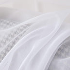 MIULEE Short Sheer Curtains 30 Inch Length for Kitchen Bathroom Cafe Half Window Treatment, Rod Pocket Tier Curtains 2 Panels, 29x30 Inches Long, White