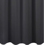 LEMOMO Blackout Curtains 52 x 84 inches Long Dark Grey Curtains Set of 2 Panels Thermal Insulated Room Darkening Curtains for Bedroom