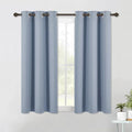 NICETOWN Blackout Curtain Panels for Bedroom, 2 Panels, W42 x L60 inches, Vintage Blue, Thermal Insulated Grommet Top Blackout Draperies and Drapes