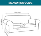 Turquoize 3 Piece Sofa Covers for 2 Cushion Couch Sofa Slipcover Soft Couch Cover for Dogs-Washable Sofa Furniture Covers with 2 Individual Cushion Covers (2 Cushion Sofa, Loden Frost)