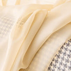 MIULEE 2 Panels Red Kitchen Tiers Half Window Sheer Curtains Rod Pocket Translucent Voile Drapes for Kitchen Bathroom Small Windows 29 by 36 Inch Cream Beige