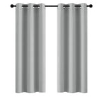Yakamok Room Darkening Curtains 42x72 inch Length Light Grey-Living Room