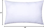 MIULEE Throw Pillow Insert Premium Pillow Stuffer Sham Rectangle for Decorative Cushion Bed Couch Sofa 12x18 Inch