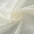 SpaceDresser Ivory Sheer Curtains 4 Panels Rod Pocket Semi-Sheer Curtain 108 Inches Long Light Filtering Voile Window Drapes for Bedroom Living Room Kitchen, Each 52W x 108L
