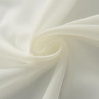 SpaceDresser Ivory Sheer Curtains 4 Panels Rod Pocket Semi-Sheer Curtain 63 Inches Long Light Filtering Voile Window Drapes for Bedroom Living Room Kitchen, Each 52W x 63L