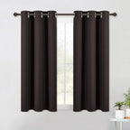 NICETOWN Living Room Blackout Draperies Curtains, Energy Smart Thermal Insulated Solid Grommet Blackout Curtains/Drapes Window Panels (2 Panels, 42-Inch x 54-Inch, Toffee Brown)
