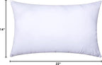 MIULEE Throw Pillow Insert Premium Pillow Stuffer Sham Rectangle for Decorative Cushion Bed Couch Sofa 14x22 Inch