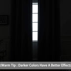 Yakamok Grey Room Darkening Curtains 52x90 inch Gray Grommet-Living Room
