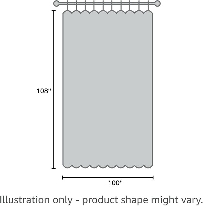 H.VERSAILTEX Blackout Patio Curtains 100 x 108 Inches for Sliding Door Extral Wide Blackout Curtain Panels Thermal Insulated Room Divider - Grommet Top, 9' Tall by 8.5' Wide - Stone Blue