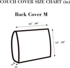 Sofa Covers Couch Covers for Sofa Pet Friendly Couch Cushion Covers Universal Sofa Covers Washable Stretch Slipcovers for Sectional Sofa (Texture Blue,Back Cover M)
