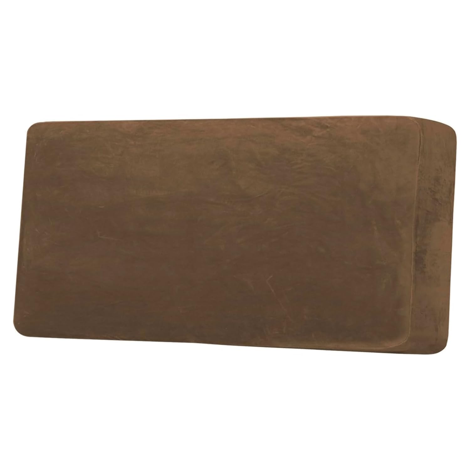H.VERSAILTEX Velvet Stretch Individual Couch Cushion Cover Plush Cushion Slipcover for Loveseat Sofa Cushion Furniture Protector Seat Cushion Sofa Cover (1 Piece Sofa Cushion Cover, Bronze Brown)