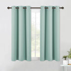 NICETOWN Blackout Curtain Panels for Bedroom, 2 Panels, W42 x L60 inches, Aqua, Thermal Insulated Grommet Top Blackout Draperies and Drapes
