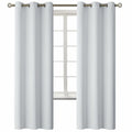 BGment Room Darkening Curtains 72 Inches Long - Grommet Thermal Insulated Drapes Window Treatment Curtains for Bedroom, 2 Panels, 42 x 72 Inch, Greyish White
