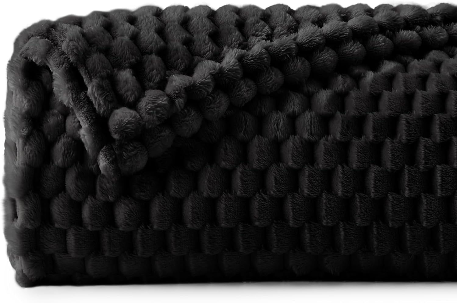 BEDELITE Black Throw Blanket for Couch, Soft Cozy Gifts for Women, 50 * 60