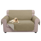 U-NICE HOME Loveseat Sofa Cover for 2 Cushion Couch, Light Camel/Beige