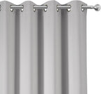 LEMOMO Light Grey Blackout Curtains 42 x 63 Inch Length/Set of 2 Curtain Panels/Thermal Insulated Room Darkening Blackout Curtains for Bedroom