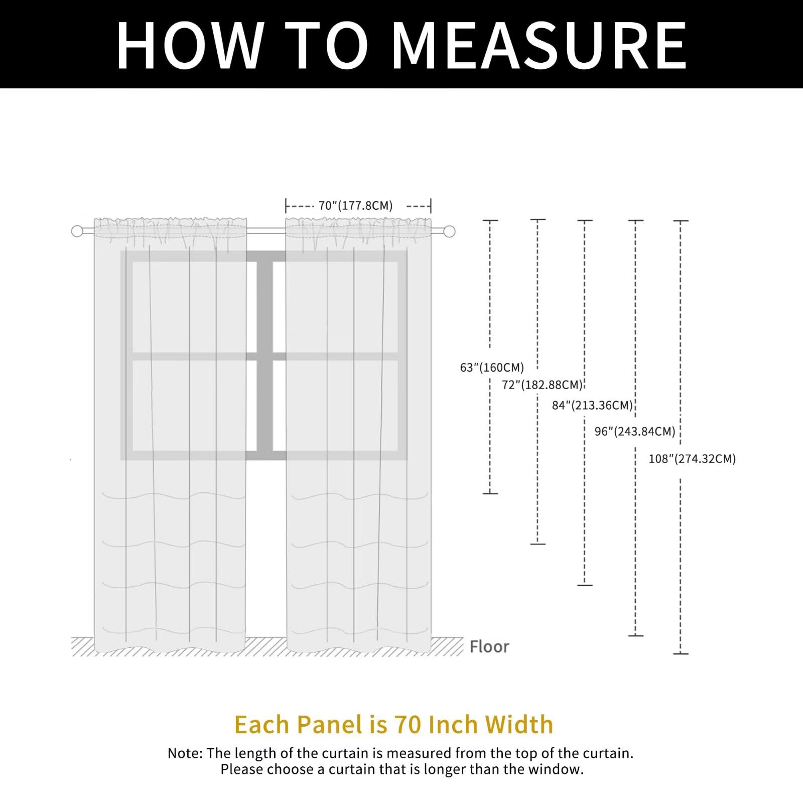 SpaceDresser Basic Rod Pocket Sheer Voile Window Curtain Panels White 1 Pair 2 Panels 70 Width 84 Inch Long for Kitchen Bedroom Children Living Room Yard(Foliage Green,70 W x 84 L)