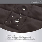 Easy-Going Reversible Loveseat Couch Cover for 2 Cushion Couch Sofa Cover for Dogs Water Resistant Furniture Protector with Foam Sticks Elastic Straps for Pet (Loveseat, Chocolate/Ivory)