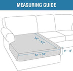 H.VERSAILTEX Velvet Stretch Individual Chaise Cover Sectional Couch Covers for L Shaped Sofa Both Left/Right Furniture Protector Seat Cushion Sofa Cover (1 Piece Chaise Cover, Burnt Brick)