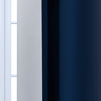 Yakamok Ombre Curtains Blue and Greyish White for Living Room,42Wx54L