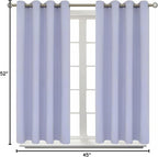 BGment Short Curtains for Small Window 45 Inch Long - Lavander 2 Panels