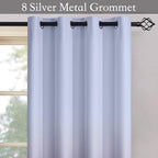 SimpleHome Ombre Gradient Purple White to Gray Curtains for Bedroom,52Wx84L