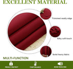 NICETOWN Christmas Burgundy Bedroom Curtains Blackout Draperies, Home Decorations Thermal Insulated Solid Grommet Top Blackout Drapes for Cafe (One Pair, 70 x 72-inch)