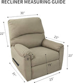 PureFit Super Stretch Chair Sofa Slipcover with Pocket – Spandex Non Slip Soft Couch Sofa Cover, Washable Furniture Protector with Elastic Bottom for Kids, Pets （Recliner, Grayish Green）