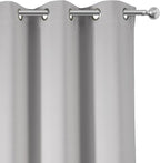 LEMOMO Light Grey Thermal Blackout Curtains/42 x 72 Inch/Set of 2 Panels Room Darkening Curtains for Bedroom