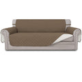 Easy-Going Reversible Couch Cover, 3 Cushion Sofa, Large, Camel/Ivory