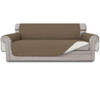 Easy-Going Reversible Couch Cover, 3 Cushion Sofa, Large, Camel/Ivory