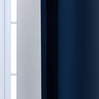 Yakamok Ombre Curtains Blue and Greyish White for Living Room,70Wx63L