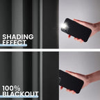 SimpleHome 100% Blackout Curtains for Bedroom,Thermal Insulated Grey Grommet Window Drapes Room Darkening Curtains for Living Room with Black Back,38 x 84 Inch,2 Panels