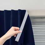 Self Adhesive Portable Blackout Curtains for Bedroom Easy to Install Window Thermal Lnsulated Kitchen Room Darkening Small Window Curtains, 47" W X 96" L, Navy Blue, 1 Panel