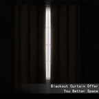 LEMOMO Cappuccino Blackout Curtains 42 x 54 Inch Length Set of 2 Panels Grommet Bedroom Curtains for Living Room