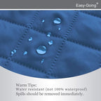 Easy-Going Recliner Chair Slipcover Reversible Sofa Cover Water Resistant Couch Cover Furniture Protector with Elastic Straps for Pets Dog (Recliner 22 inch, Blue/Ivory)