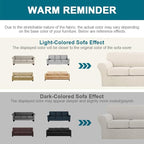 Turquoize 4 Piece Sofa Covers for 3 Cushion Couch Sofa Slipcover Soft Couch Cover for Dogs-Washable Sofa Furniture Covers with 3 Individual Cushion Covers, Jacquard Fabric (3 Cushion Sofa, Ivory)