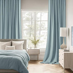 MIULEE Slate Blue Back Tab Blackout Curtains 120 Inch Long 2 Panels Set for Bedroom, Rod Pocket/Pinch Pleated Extra Long Thermal Insulated Living Room Darkening Light Blocking 10FT Drapes