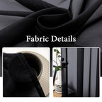 MIULEE 2 Panels Sheer Curtains for Living Room 54 X 63 Inches Black