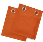 LEMOMO Blackout Curtains 66 x 54 Inch Long Orange Curtains Set of 2 Panels Room Darkening Curtains for Bedroom and Living Room