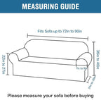 H.VERSAILTEX Stretch Velvet Sofa Covers for 3 Cushion Couch Covers Furniture Protector Soft with Non Slip Elastic Bottom, Crafted from Thick Comfy Rich Velour (Sofa 72"-90", French Oak)