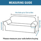 H.VERSAILTEX Stretch Velvet Sofa Covers for 3 Cushion Couch Covers Furniture Protector Soft with Non Slip Elastic Bottom, Crafted from Thick Comfy Rich Velour (Sofa 72"-90", French Oak)