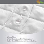 Easy-Going Reversible Oversized Couch Cover for 3 Cushion Couch Sofa Cover for Dogs Water Resistant Furniture Protector Cover with Foam Sticks for Pet (Oversized Sofa, White/White)