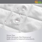 Easy-Going Reversible Couch Cover, Recliner 19 in, White/White