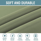 H.VERSAILTEX Blackout Curtain for Living Room Thermal Insulated Window Treatment Curtain Extra Long 63 inch Length Energy Saving Solid Grommet Top Blackout Drape, One Panel, Sage, 52" W x 63" L